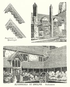 Altenheime in Ewelme, Oxfordshire von Sidney Heath