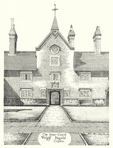 Der Innenhof, Whitgift Hospital, Croydon von Sidney Heath