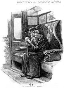 Szene aus Das letzte Problem von Arthur Conan Doyle, 1893