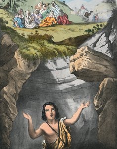 Joseph wird von seinen Brüdern in die Grube geworfen