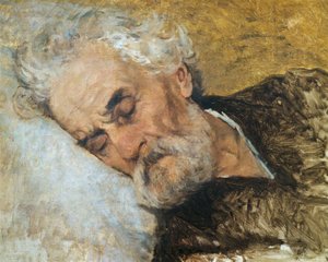 Giuseppe Mazzini im Sterben