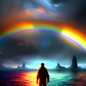 Erhabenheit des Moments: Die Magie des Regenbogens