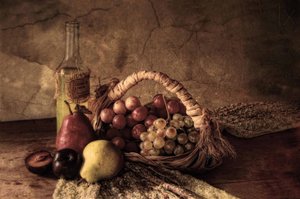 Rustikales Obststillleben von Silvia Simonato