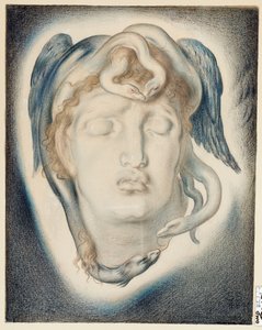 Der Kopf der Medusa, 1884 von Simeon Solomon