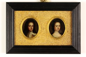 König Wilhelm III. und Königin Maria II. von Simon (attr.to) Du Bois