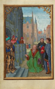 Joseph von Arimathäa vor Pilatus