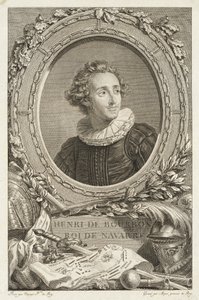 Henri de Bourbon, König von Navarra von Simon Charles Miger after François André Vincent