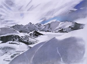 Alpen und Wolken von Simon Fletcher