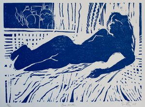 Blaue Nackte von Simon Fletcher