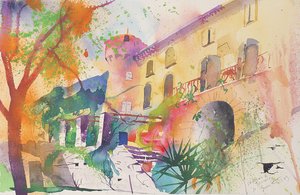 Schloss und Terrasse, 2003 von Simon Fletcher