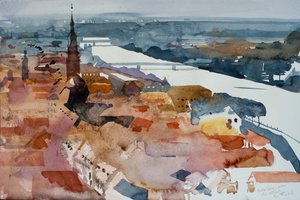 Heidelberg vom Schloss von Simon Fletcher