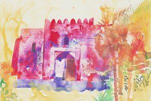 Jabreen-Wände, Oman, 2005 von Simon Fletcher