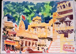 Jaiselmer Rote Flagge, 2007 von Simon Fletcher