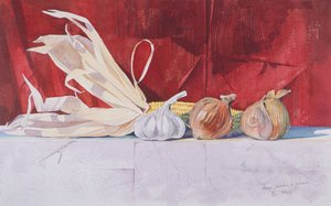 Mais, Zwiebel und Knoblauch von Simon Fletcher