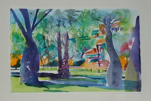 Maler in der Mamounia, 2010 von Simon Fletcher
