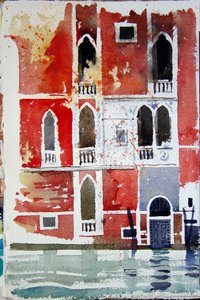 Das rote Haus, Venedig, 2006 von Simon Fletcher