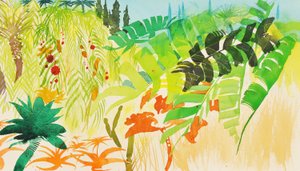 Tropischer Garten, Mogador, 2016 von Simon Fletcher
