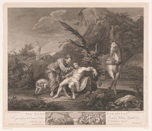 Gleichnis vom barmherzigen Samariter von Simon François Ravenet (le vieux)