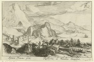Berglandschaft mit Bebauung