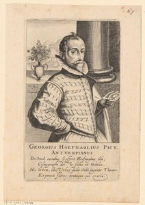 Porträt von Joris Hoefnagel von Simon Frisius