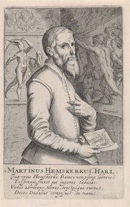 Porträt von Maarten van Heemskerck von Simon Frisius