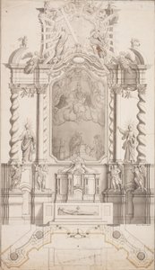 Entwurf für einen barocken Hochaltar