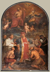 Pfarrkirche (Sint-Walburgakerk). Gemälde, Triptychon. Simon De Pape (?). Erlösung der christlichen Sklaven an die Türken.