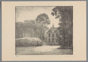Ansicht des Bauernhauses auf dem Anwesen De Raephorst