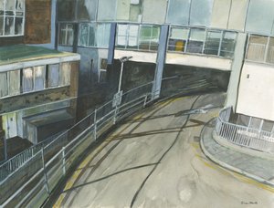 Bahnhof Taxi-Eingang, 2019 von Simon Neville