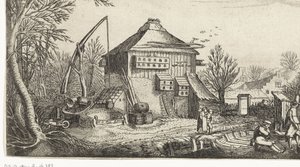 Winterlandschaft mit Bauernhof