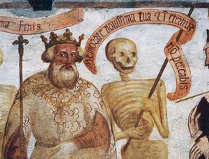 Der Tod mit dem König (Detail)