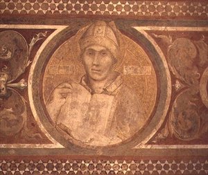 Maesta: St. Augustinus (Detail)