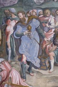 Die Anbetung der Könige, Presbyterium, 1578-82 (Detail) von Simone Veneziano Peterzano