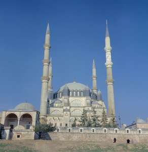 Ansicht der Moschee, osmanisch, erbaut ca. 1569-75 von Sinan