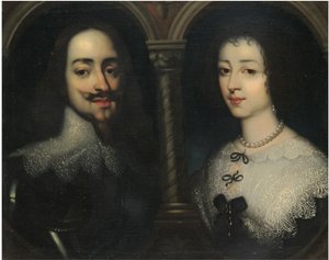 Doppelporträt von König Karl I. und Königin Henrietta Maria