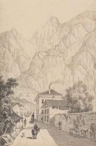 Album mit 30 Ansichten in Tirol und Italien: Schloss Salurn nahe der Stadt