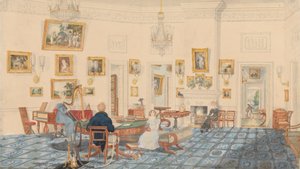Das Winterzimmer im Haus des Künstlers in Patna
