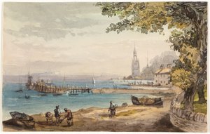 Blick vom Hotel Swanaze, Indien von Sir Charles D