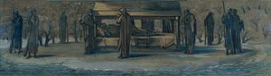 König Artus in Avalon, Studie, 1890 von Sir Edward Coley Burne Jones