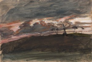 Stürmischer Sonnenuntergang, Legh Park, Wiltshire