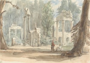 Die Ruinen von Leptis Magna, wie sie im königlichen Park von Virginia Water erschienen
