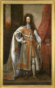 König Wilhelm III. von England 1650-1702 in seinen Krönungsroben