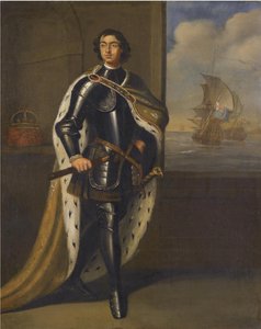 Porträt von Kaiser Peter I. der Große 1672-1725, 1690er Jahre