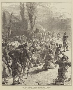 Der Krieg in Serbien, Abendgebet nach einer Schlacht