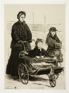 Zum Park gehen von Sir John Everett Millais