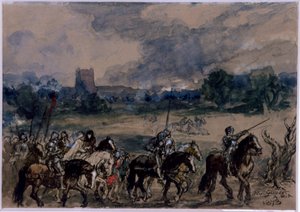 Studie für Margaret von Anjou, gefangen nach der Schlacht von Tewkesbury, 1873