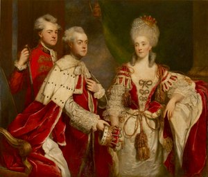 George, 2. Earl Harcourt, seine Frau Elizabeth und Bruder William, 1780