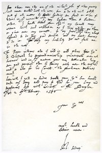 Brief von Sir Philip Sidney an Robert Dudley, Earl of Leicester, 2. Februar 1586