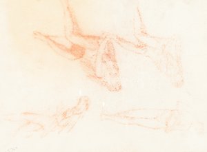 Studien für "Die klugen und törichten Jungfrauen" [recto]