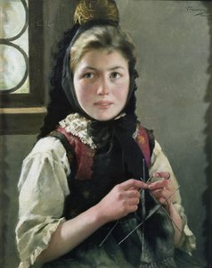 Deutsches Bauernmädchen von Sofie Thomesen Werenskiold
